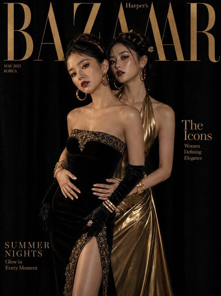 Luxury Fashion Lock Screen Wallpaper — Editorial Magazine Cover (4K Download) | AI wallpaper