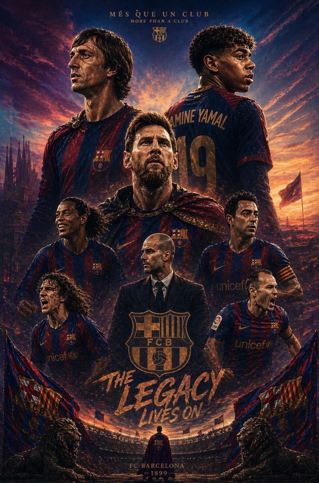 GPT Image 2 Barcelona Football Wallpaper – AI Sports Poster Background