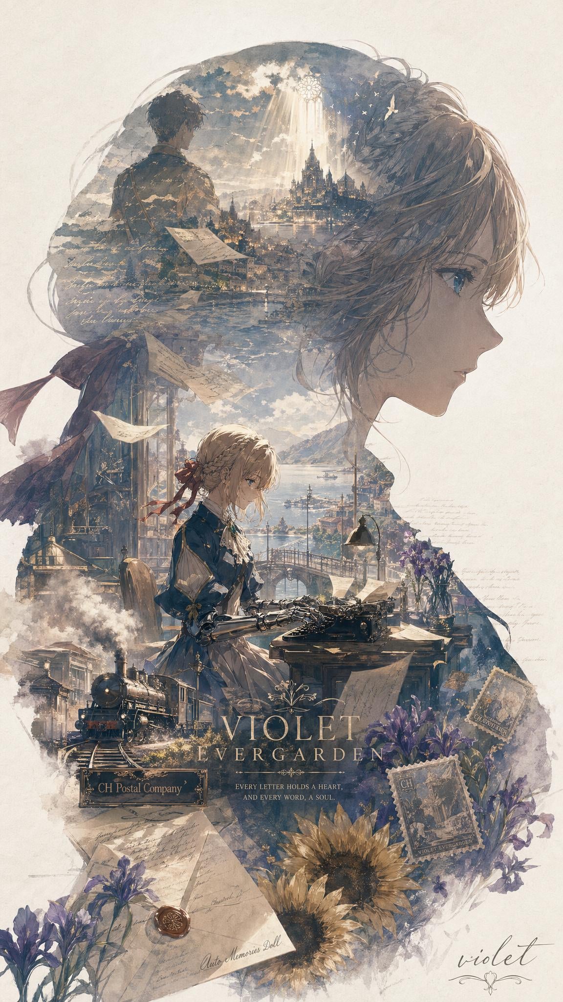 GPT Image 2 Violet Evergarden Wallpaper – Anime AI Background