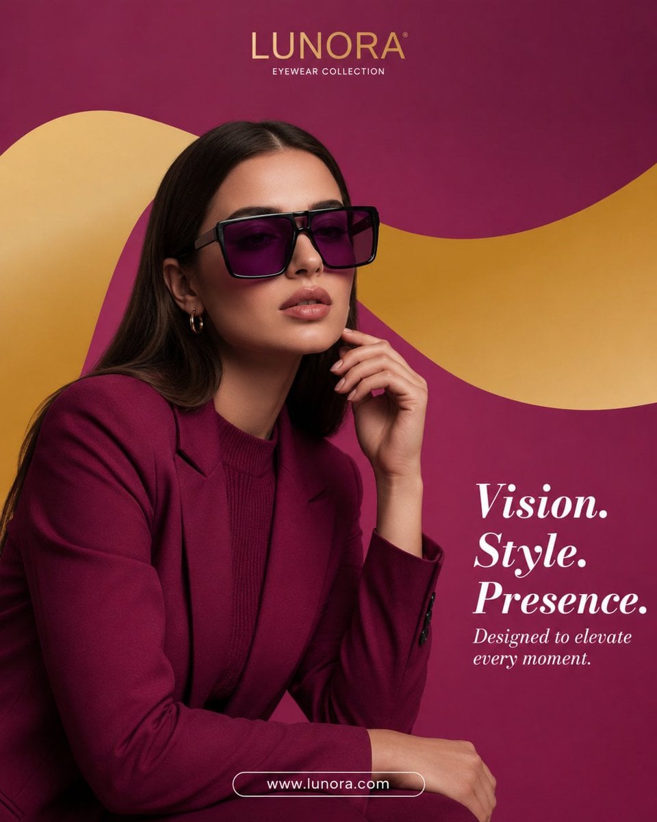 GPT Image 2 Eyewear Fashion Portrait Wallpaper — AI Art