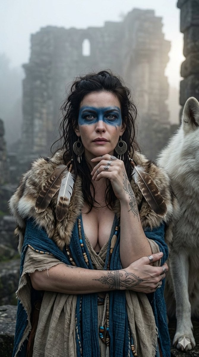 Queen Wolves Wallpaper — Dark Fantasy (4K) | AI wallpaper