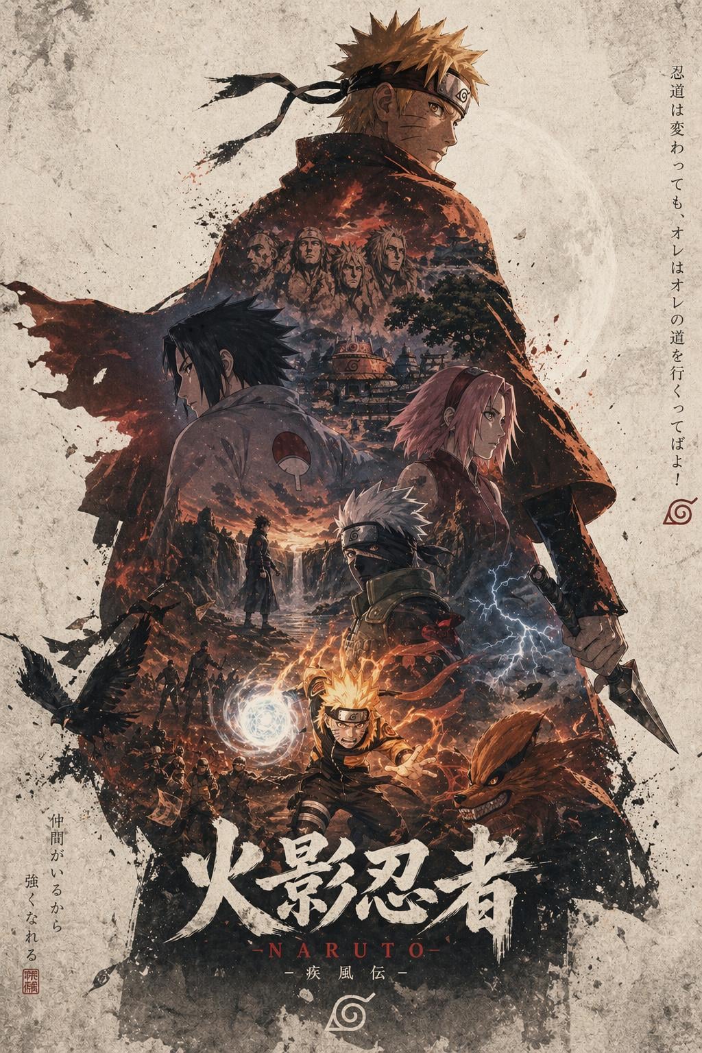 GPT Image 2 Anime Fire Wallpaper: Cinematic Character Poster