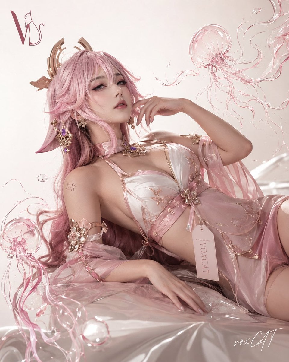 Floating Character Poster Wallpaper — Water Theme (4K) | AI wallpaper