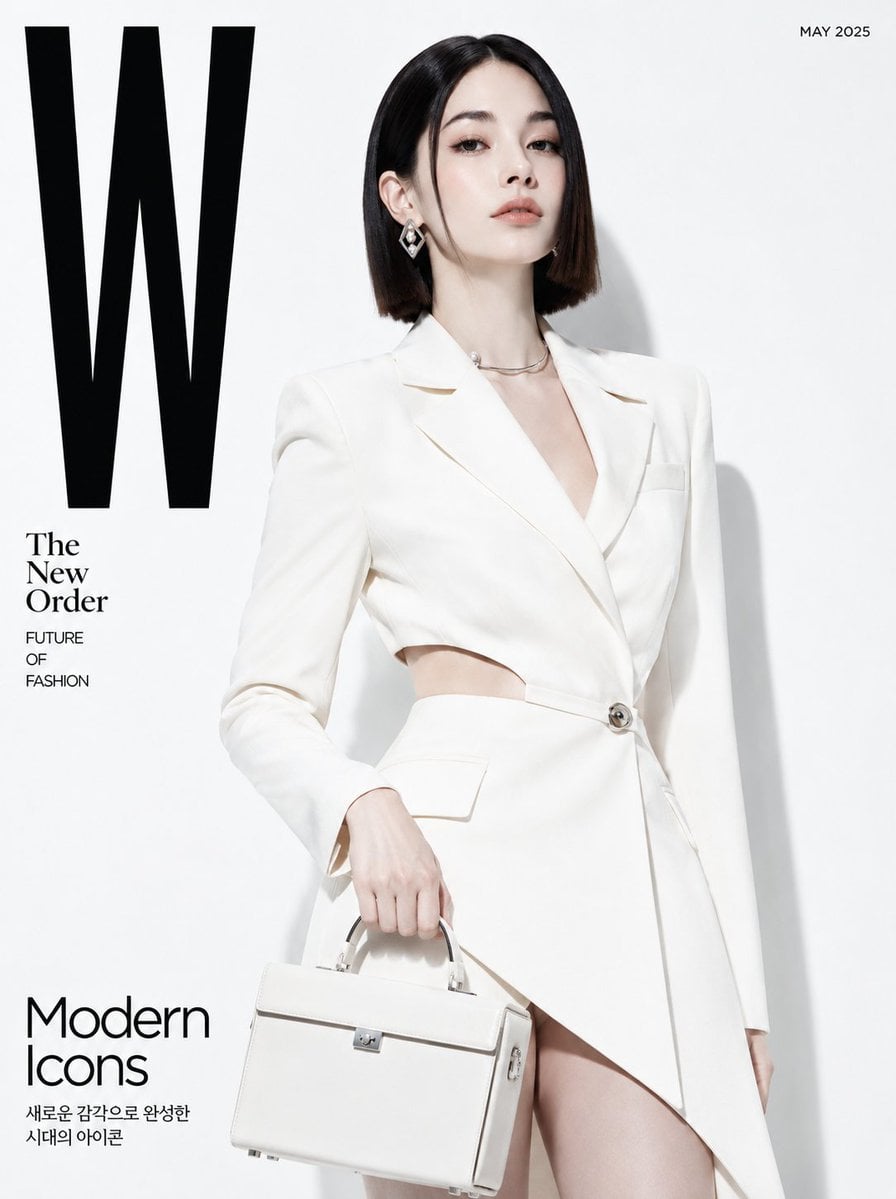 Editorial fashion portrait Phone Wallpaper — GPT Image 2 wallpaper