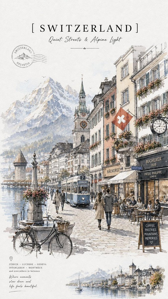 GPT Image 2 Minimalist Vintage Travel Poster Wallpaper… wallpaper