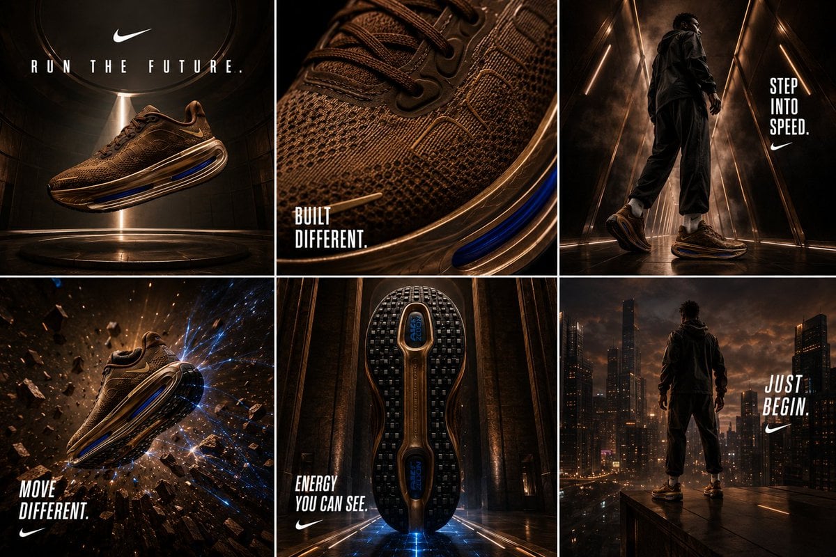 Sneaker Product Poster Wallpaper — Nike Campaign Phone Background (4K) | AI wallpaper