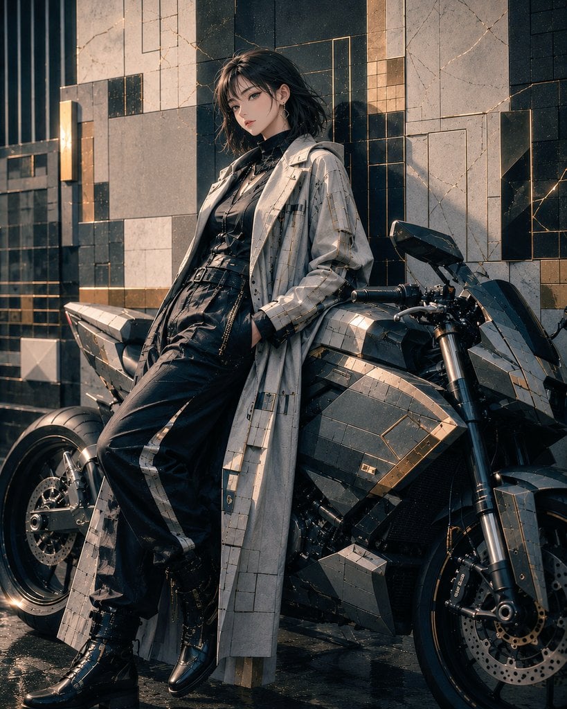 Cyberpunk Fashion Wallpaper — Neon Street Portrait (4K) | AI wallpaper