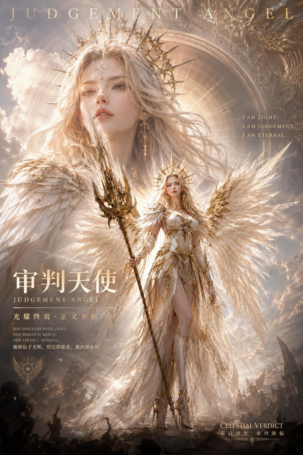 GPT Image 2 Judgment Angel Fantasy Wallpaper