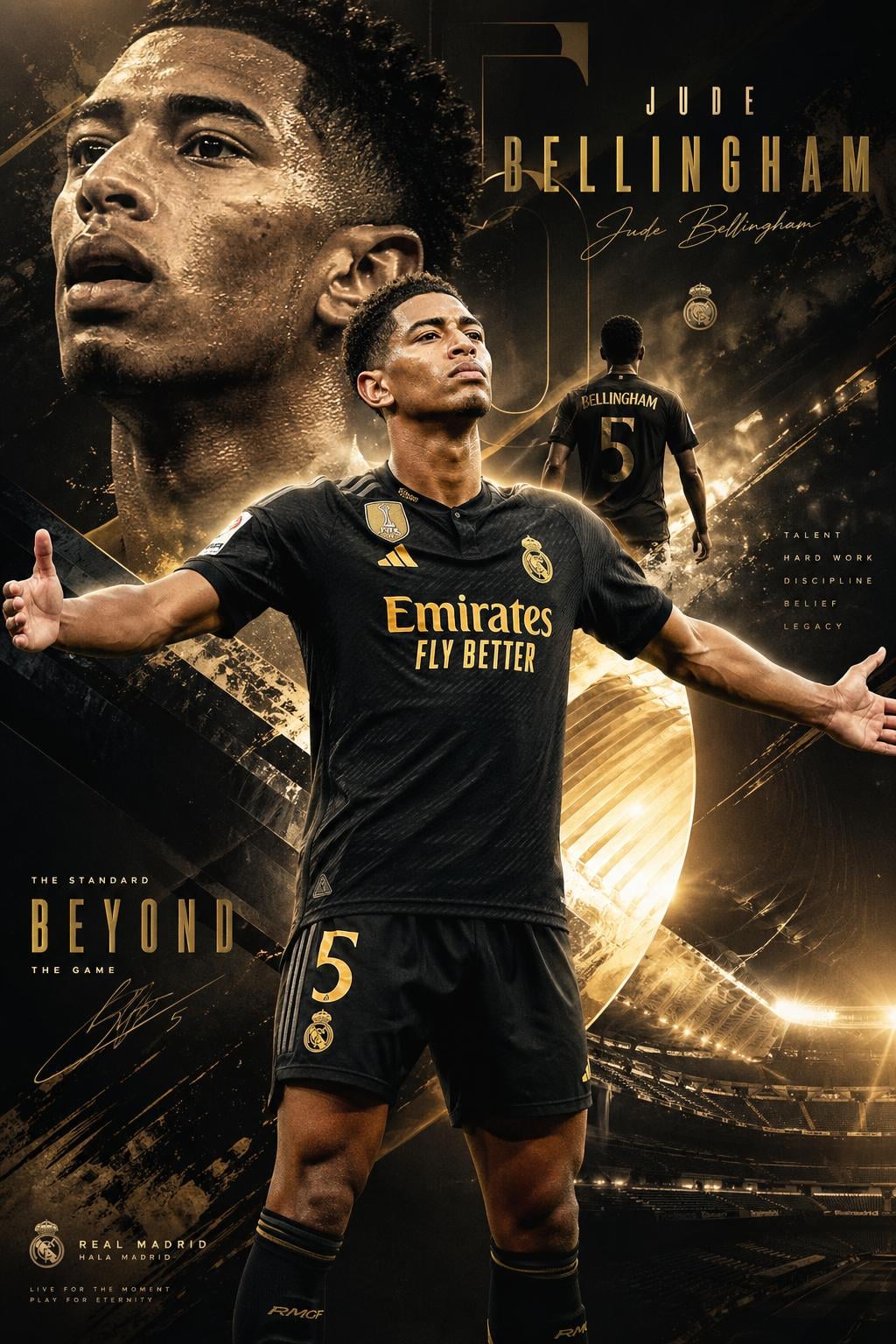 GPT Image 2 Football Star Wallpaper Prompt: Sports Poster Art wallpaper
