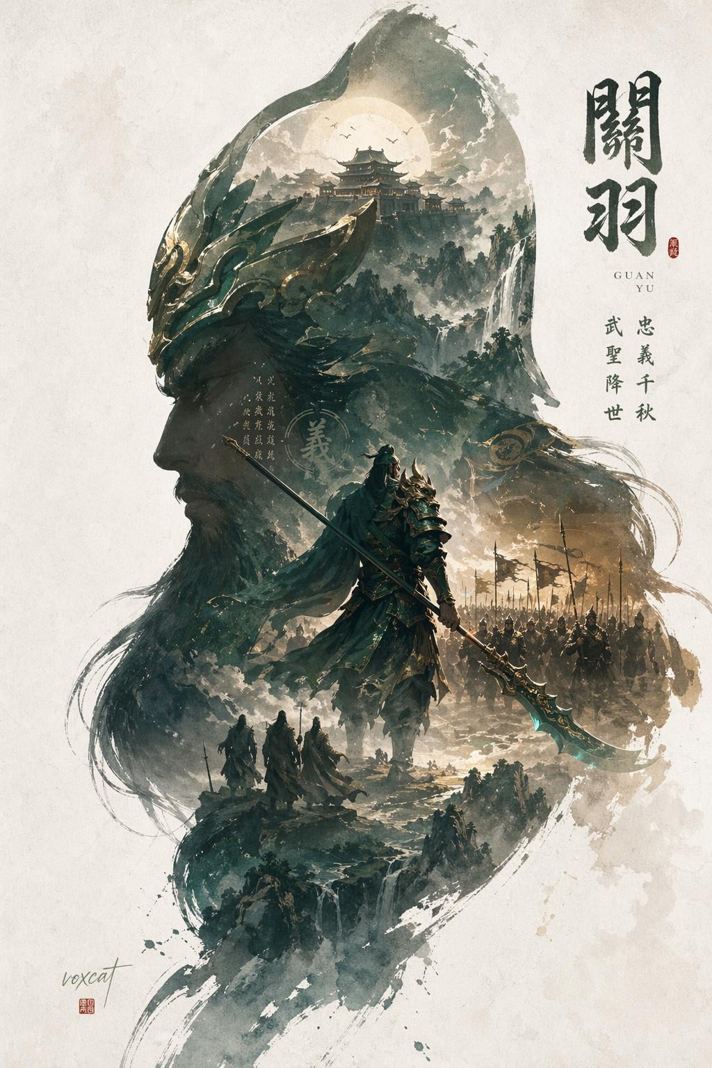 GPT Image 2 Guan Yu Wallpaper: Chinese Warrior AI Background