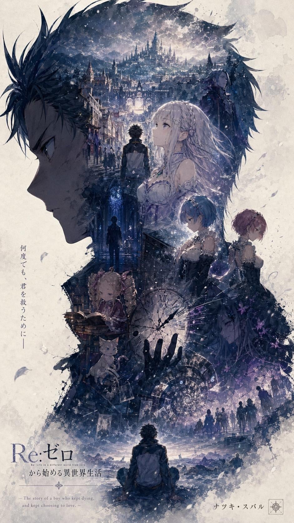 Re Zero Subaru Wallpaper Prompt — GPT Image 2 Epic Poster